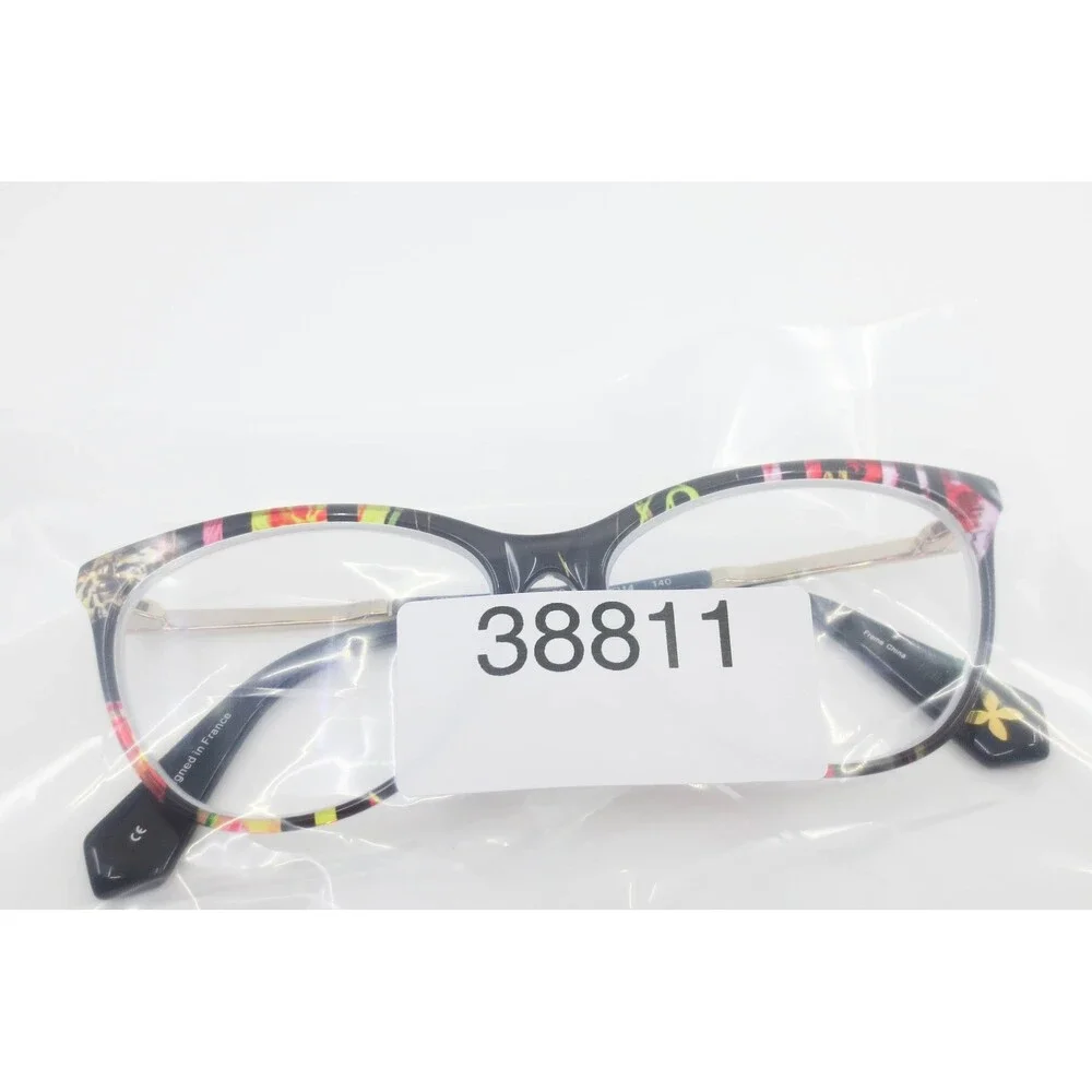 Christian Lacroix CL1102 090 Black Floral Cat Eye Eyeglass Frames 53-14-140